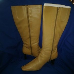 Liz claiborne tan knee high boots
